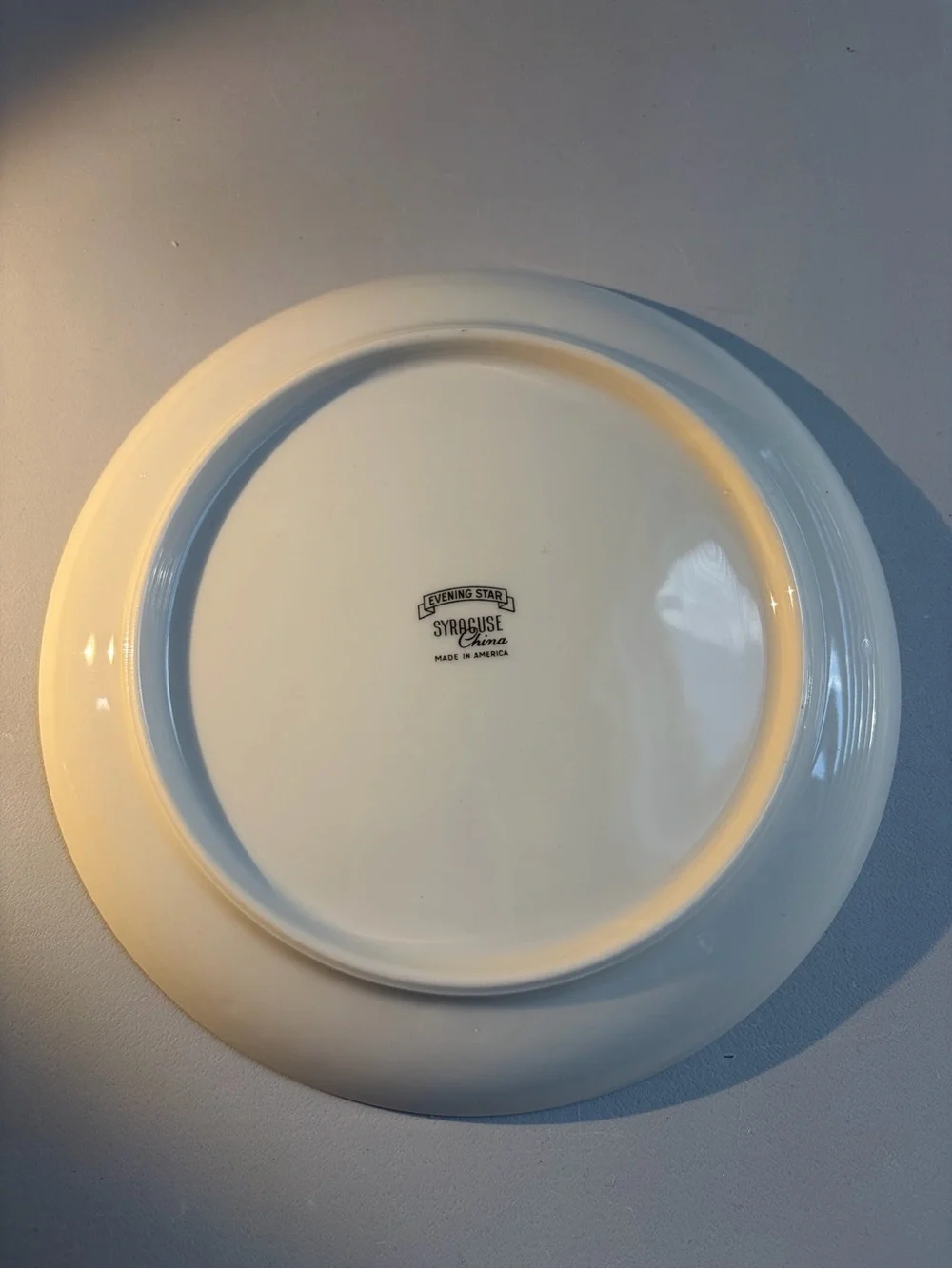 Evening Star Syracuse China Atomic Age MCM 4 Pcs 2 Salad 2 Saucers Made In USA